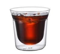 Bicchieri a doppia parete - Tazza termica minimalista | Bicchieri da dessert gelato | Bicchieri da cappuccino | Bicchieri a doppia parete per caffè, tè, whisky, cocktail e bevande