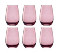 Bicchieri acqua, Bicchieri da cocktail colorati - Elements, set da 6, lilla, 465 ml
