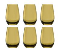 Bicchieri acqua, Bicchieri da cocktail colorati - Elements, set da 6, oliva, 465 ml