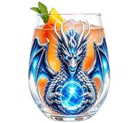 Bicchieri alcolici 3D Dragon Design Stemless Whisky Wine Cups | Bicchieri da acqua per bar, feste, cene, casa, ristorante, club, banchetti