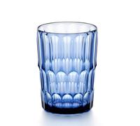 BICCHIERI ALTO VANITY in Cristallo Acrilico Bio-based 6 pezzi diametro Ø 8,5xh 11,8 cm- 480 cc BPA FREE bibite, cocktail e frullati colore Blu Denim blu