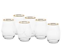 BICCHIERI AMBER GOLDEN SET 6 35 RT.950876A