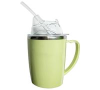 Bicchieri Anti-rovesciamento Anziani Da 350 Ml, Bicchieri 3 In 1 For Disfagia Con Manico, Bicchiere Bere In Acciaio Inossidabile For Disfagia, For Alimentazione Anti-rovesciamento