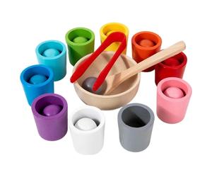 Bicchieri assortiti, bicchieri classificatori da gioco, giocattoli per contare e classificare, giochi per classificare i colori per bambini piccoli, attività di apprendimento prescolare, giocattoli D