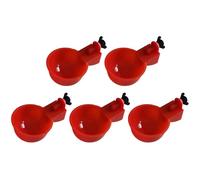 Bicchieri Automatici Per Acqua Per Polli - Kit Di Ciotole Per Pollame Da 5 Pezzi Design Durevole, Pratica Mangiatoia Per Polli, Anatre, E Altro Pollame | Strumento Essenziale Per La Fornitura