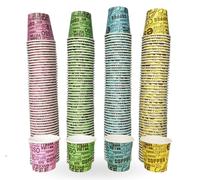 BICCHIERI CAFFÈ CARTA BIODEGRADABILI BIOCOMPOSTABILI 75ML 1000 PEZZI TAZZINE ECO