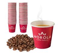 Bicchieri Caffè Monouso in Carta 50 pz - Bicchierini da Espresso Resistenti 75ml - Riciclabili con Rivestimento PLA, Ecologici ed Eleganti - Ideali per Bar, Ufficio, Asporto e Casa