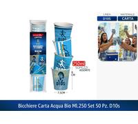 BICCHIERI CARTA CAFFE' BIO NAPOLI 75/180/250ml