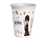 Bicchieri carta compostabili Harry Potter (200ml), 8 pezzi