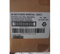 BICCHIERI DA 50PEZZI IN KRISTAL CONFEZIONI 10
