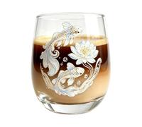 Bicchieri da acqua 3D con animali, fiori, trasparenti, estetici, | Bicchieri da 320 ml per caffè, tè, vino, cocktail, birra, champagne liquido, ufficio, bar, cucina