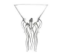 Bicchieri da alcol - 120 ml divertenti bicchieri trasparenti per cocktail a forma di polipo, bicchieri per bevande a tema mare, bicchieri artistici trasparenti per servire con stile | Bicchiere a