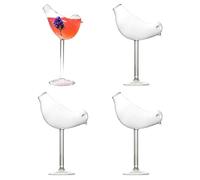 Bicchieri da alcol, , trasparenti, con base alta e stabile, bicchieri da bar, cocktail, champagne, succhi, liquori, borboni, feste, matrimoni, Natale, inaugurazione della casa e vacanze