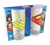 Bicchieri da bere DC Comics 2 Set Wonder Woman e Superman 0,27 L 24863 Taglia:taglia unica
