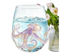 Bicchieri da Bere in 350ml Vetreria Trasparente con Animali Marini per