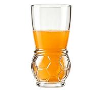 Bicchieri da birra a tema calcio, con texture esagonale, pratici per feste, accessorio da bar funzionale, accessorio portatile per la casa, per uomini, papà, marito, appassionati di sport, giochi
