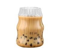 Bicchieri da birra - Bicchieri trasparenti, bicchieri da bere per il caffè, tazze da caffè senza piede, tazza da bevanda in vetro riutilizzabile, bicchieri da cocktail per borbone, liquore