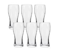 Bicchieri da Birra Set 6 Calici 400 e 560 ml Alta Qualità Vetro Spesso Uso Quotidian Casa Ristorante Bar Pub Hotel Perfetti per Festività Cene Eventi Design Elegante Moderno Lavabili in Lavastoviglie