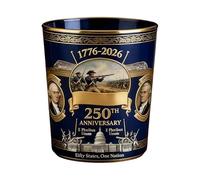 Bicchieri da Bourbon per Uomo | Calici da Vino per il 250° Anniversario americano,Bicchiere da cocktail,Per Uomini Mariti Feste Collezionisti Home Bar Vetrine Ristoranti Hotel Club Sala da Pranzo