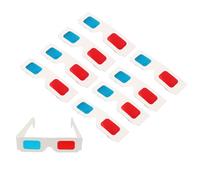 Bicchieri da cartone 3D da 100 pezzi Video per occhiali anaglifali universali