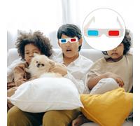 Bicchieri da cartone 3D da 100 pezzi Video per occhiali anaglifali universali