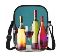 Bicchieri da cocktail e vino senza bottiglia, da donna, borsa a tracolla da viaggio, casual, per tutti i giorni, versatile