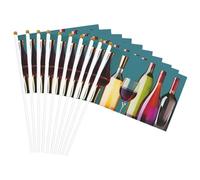 Bicchieri da cocktail e vino senza bottiglia stampa convenienza bandiera palmare bandiere leggere decorazione interni esterni eventi feste