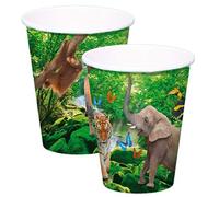Bicchieri da festa safari 250 ml - 8 pezzi