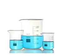 bicchieri da laboratorio. Set di bicchieri tipo basso in vetro borosilicato da 5 ml a 1000 for esperimenti laboratorio e scientifici(Set-9)