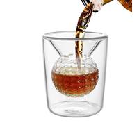 Bicchieri Da Pallina Da Golf - Articoli Per La Tavola E Per Il Servizio | Bicchieri D Shot Con Pallina A Golves, Bichieri Shot A Tema Golf, Tazze In Rotonde, Trasparenti, Doppia Parete, Piccoli