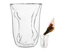 Bicchieri da shot- Bicchini di tiro a barre trasparenti, tazze di whisky a forma di corpo uniche | Set di occhiali da bere divertenti, tazze da tiro partys per decori del bar di casa, da bevan