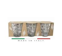 BICCHIERI DA TAVOLA BICCHIERE ACQUA VINO BEVANDE CALDE FREDDE FIORI VERDE 36CL