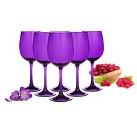 Bicchieri da vino 300ml in un pacco da sei colore viola arcobaleno moderno dipinto a mano bicchiere da vino bicchiere da vino rosso bicchiere da vino bianco