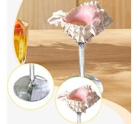 Bicchieri da vino a forma di conchiglia, calici multiuso, 2x7 pollici, per la