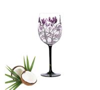 Bicchieri da vino dipinti a mano, 450 ml, realizzati a mano, colorati, set di tazze artistiche in per tutte le stagioni, decorazione per bicchieri Lolita, elegante decorazione da tavolo da