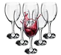 Bicchieri da vino KADAX, calici da vino lavabili in lavastoviglie 6 x 340 ml,...