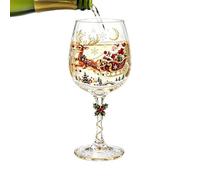 Bicchieri da vino natalizi con stelo, 300 ml, bicchieri da cocktail | Bicchieri da champagne con stelo per padri, uomini, baristi, intrattenitori, feste, raduni, hotel, club, casa, ristoranti