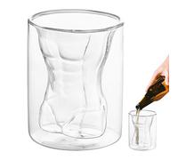 Bicchieri da vino per il corpo, bicchieri da vino a forma di corpo,Bicchiere da birra trasparente | Bicchiere per viaggi serali sul posto di lavoro, boccale di birra decorativo per il bar delle feste
