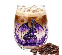 Bicchieri da vino rosso, per champagne e cocktail, 400 ml, con drago | Bicchieri da vino grandi per tè, frullati, latte, regalo di San Valentino, casa, ufficio, birra, Ringraziamento