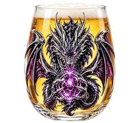 Bicchieri da whisky 3D Dragon Design Stemless Whisky Bicchieri | Bicchieri da acqua per bar, feste, cene, casa, ristorante, club, banchetti