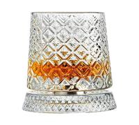Bicchieri da Whisky Bicchiere In Vetreria Trasparente Con Base Girevole A