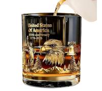 Bicchieri da whisky, bicchieri da vino e whisky da 250° tema | Bicchieri antichi da trecento millilitri per collezione, celebrazione, bar, ufficio, feste