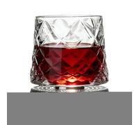 Bicchieri da whisky girevoli, elegante stile bar, con sottobicchiere | Bicchiere per degustazione di whisky bourbon, per uomini, padre, marito, figlio, famiglia e amici