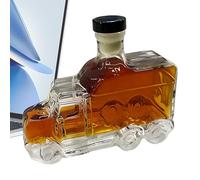 Bicchieri da whisky semi-camion classico da 375 ml, divertente tappo per bottiglia, set regalo a tema veicolo creativo | Accessorio da collezione distinto per esposizione bar di casa e gelatina