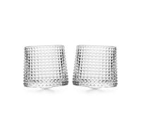 Thumbs Up - Rocking Tumblers - Diamante Design Heavy Whiskey Glasses Made from