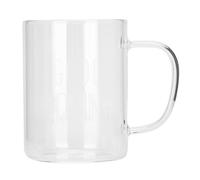 Bicchieri d'acqua riutilizzabili in Vetro borosilicato alto, tazza da caffè al latte trasparente da 350 ml con manico Bicchiere d'acqua Bicchieri Utensile da cucina(A)