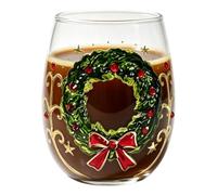 Bicchieri decorativi stagionali a prova di piombo | Bicchiere per acqua, bibita, birra, latte, bar, fotografia, cucina, feste, riunioni di famiglia