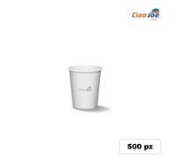 Bicchieri di Carta 180ml - 500 pz Cappuccino Caffè Asporto Acqua Bianchi