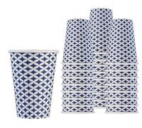 Bicchieri di Carta Compostabili 200 ml - Per Acqua e Bevande Calde o Fredde - Fantasie Colorate, Fiori, Maioliche, Eco-Friendly e Ideali per Feste, caffè, ufficio e Uso Quotidiano (ART 71511, 200 PZ)