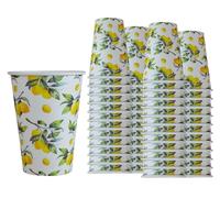 Bicchieri di Carta Compostabili 200 ml - Per Acqua e Bevande Calde o Fredde - Fantasie Colorate, Fiori, Maioliche, Eco-Friendly e Ideali per Feste, caffè, ufficio e Uso Quotidiano (ART 71510, 100 PZ)